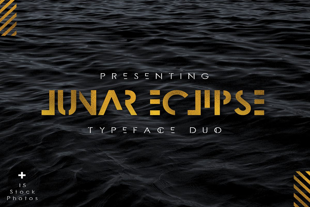 Lunar Eclipse + Extras, a Font by Flycatcher Design (Photo 1 of 5)