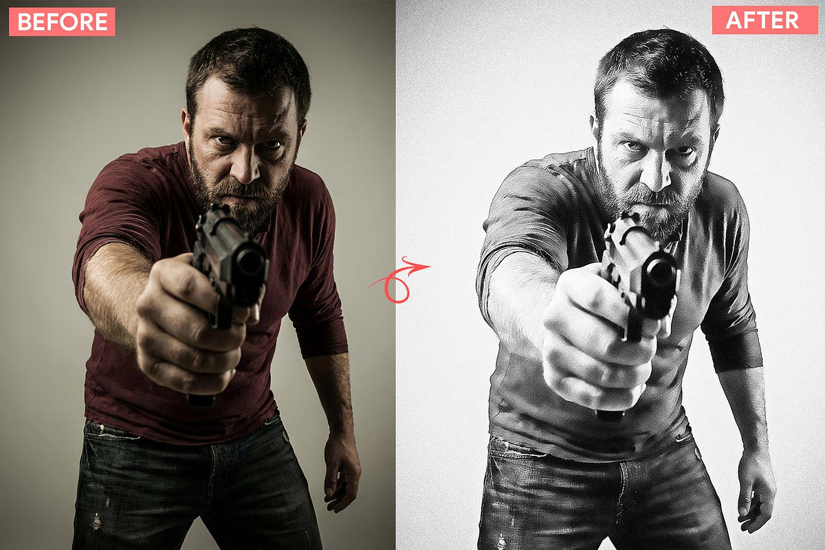 Classic Film Texture Pro Actions, an Action Add-On by MRI STUDIO (Photo 2 of 16)
