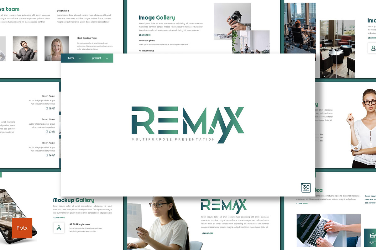 Remax - Powerpoint Template, a Presentation Template by inspirasign