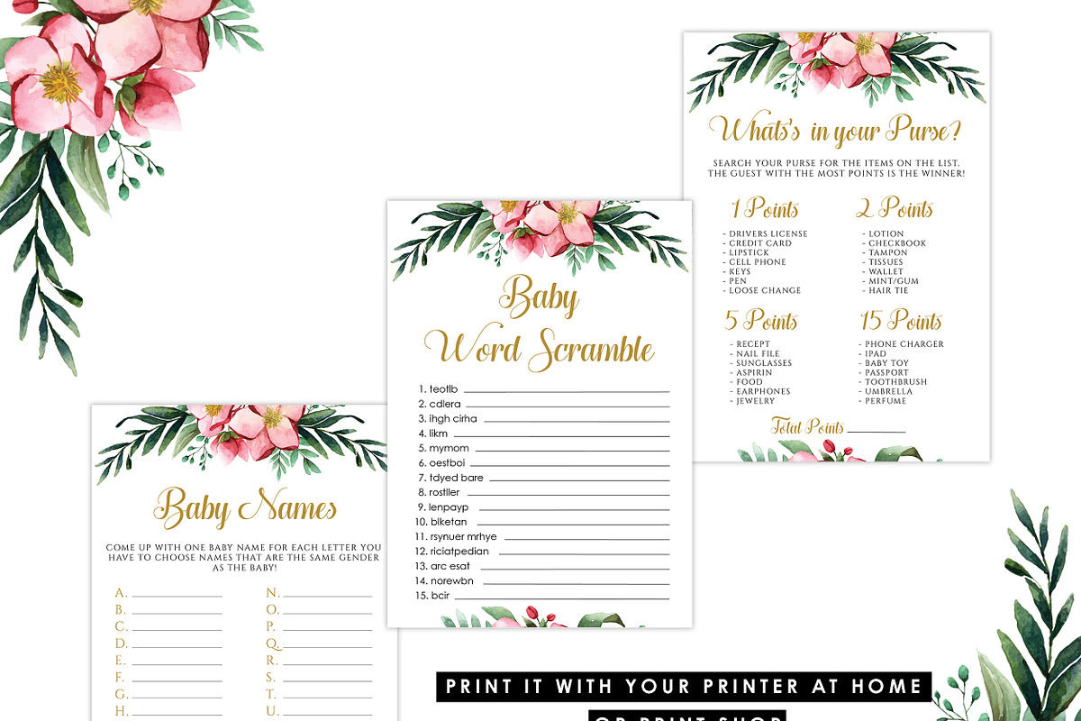 Bingo Baby Shower Games, a Graphic by Wow Designs (Photo 2 of 5)