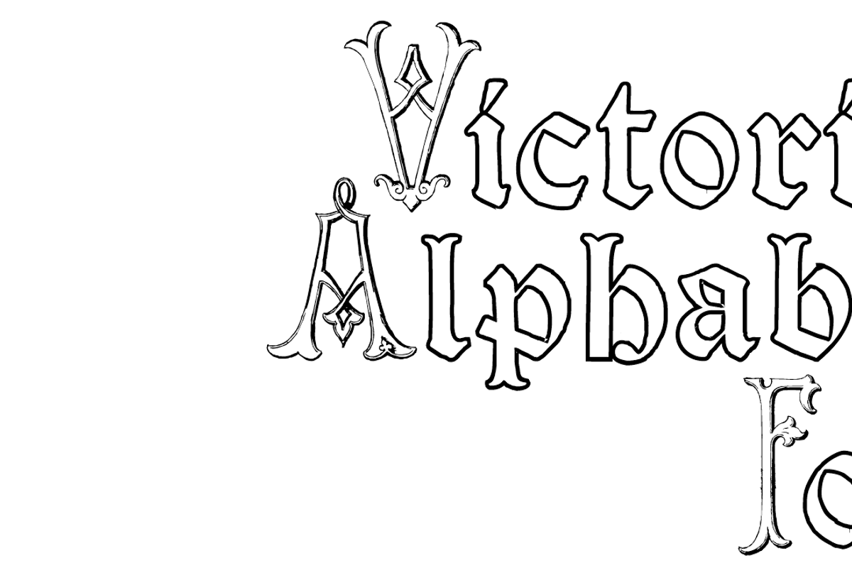 Victorian Alphabets PACK 19 FONTS !!, a Blackletter Font by Intellecta Design (Photo 34 of 48)