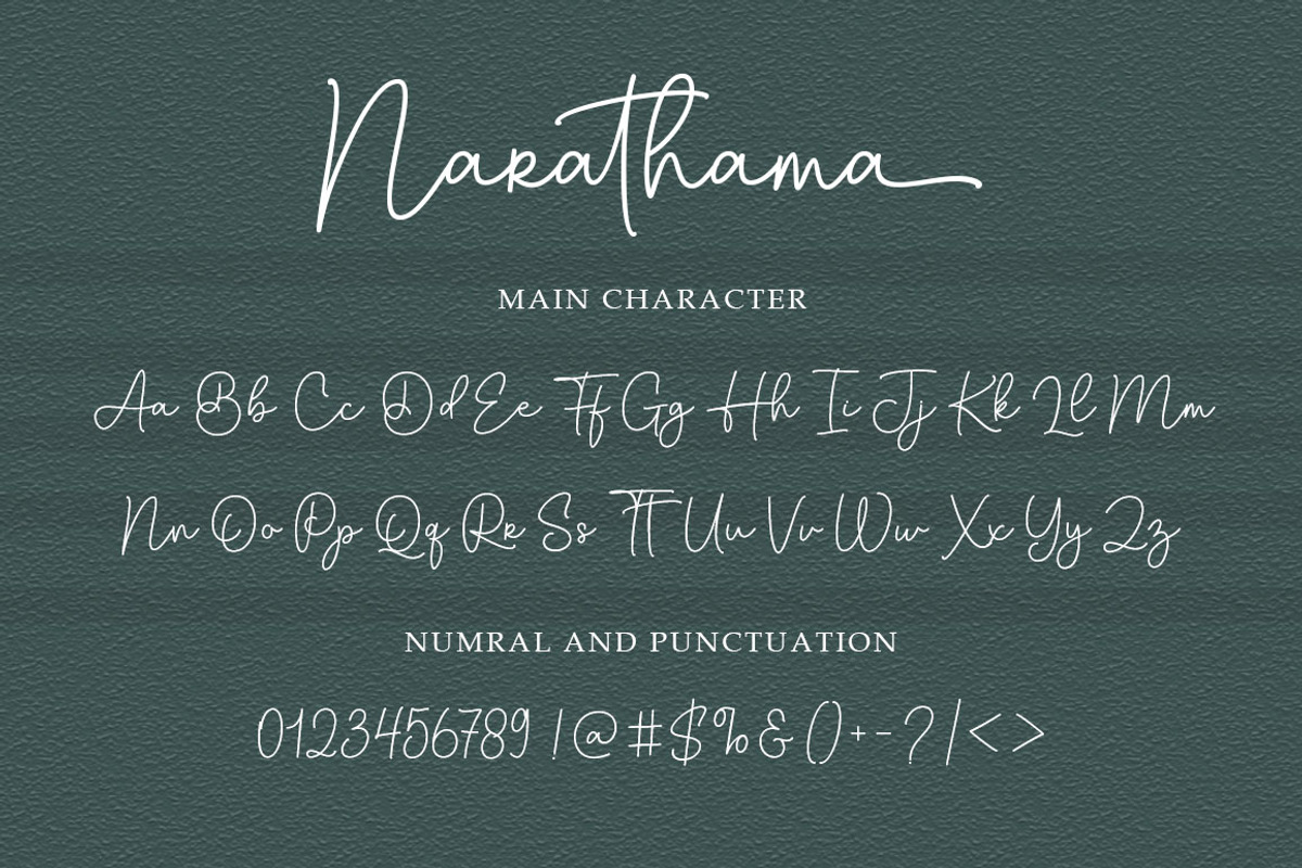 Narathama, a Script Font by GloowStudio (Photo 8 of 10)