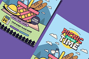 Retro Picnic Time Flyer Template, a Flyer Template by Tiptop Graphic (Thumbnail 3 of 5)