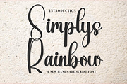 Simplys Rainbow, a Handwritten Font by FreshTypeINK (Thumbnail 1 of 8)