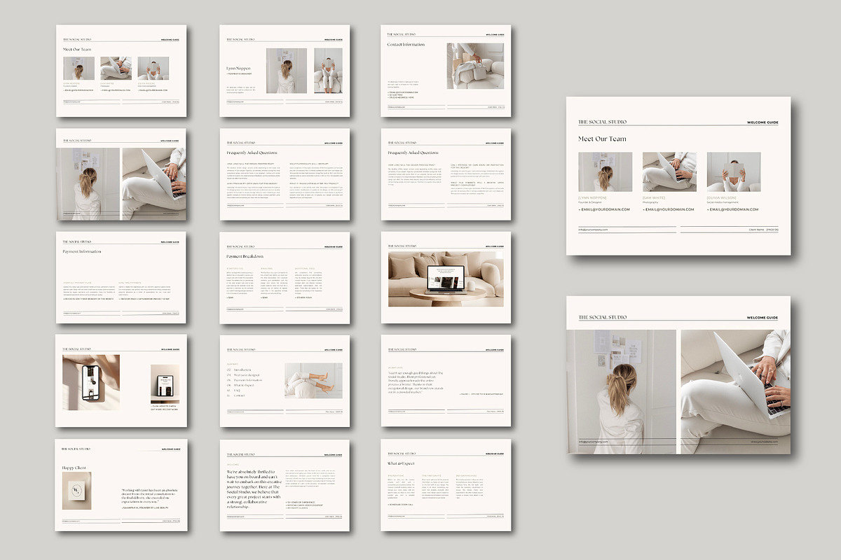 Canva Client Welcome Guide Template preview 4