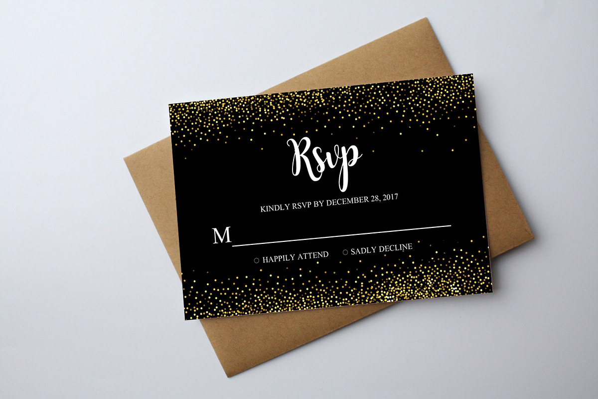 Anniversary Invitation+Rsvp Template, a Card Template by graphicforest (Photo 3 of 4)