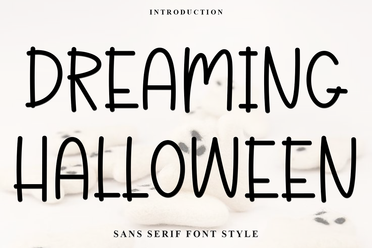 Dreaming Halloween, a Sans Serif Font by FreshTypeINK (Photo 1 of 8)