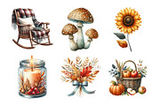 Watercolor Hand Drawn Autumn Clipart, an Illustration by Daily.Designs (Thumbnail 4 of 5)