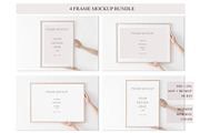 Wooden Frame Mockup Bundle., a Print Template by Kate Roubin (Thumbnail 1 of 9)