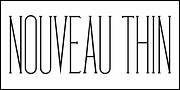 Nouveau Thin JNL, a Serif Font by Jeff Levine Fonts (Thumbnail 2 of 5)