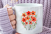 Watercolor Wildflower Clipart, an Illustration by Dream Creation (Thumbnail 9 of 11)