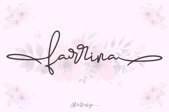 Farrina - Beautiful Script preview 8