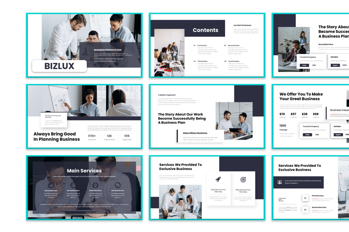 Bizlux - Keynote Template, a Presentation Template by MA-KING_ART (Photo 2 of 4)
