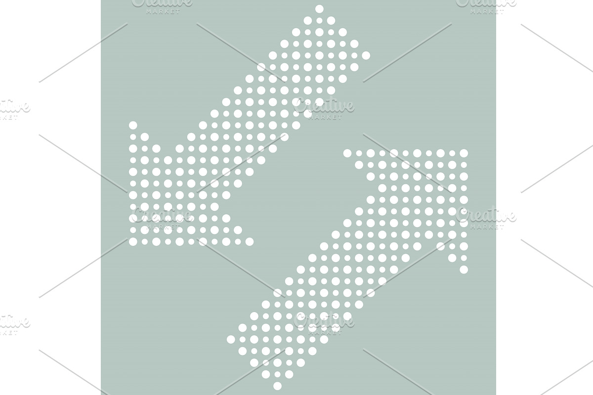 Fine Vector Dotted Arrows, a Texture Graphic by FineArtStudio (Photo 1 of 3)