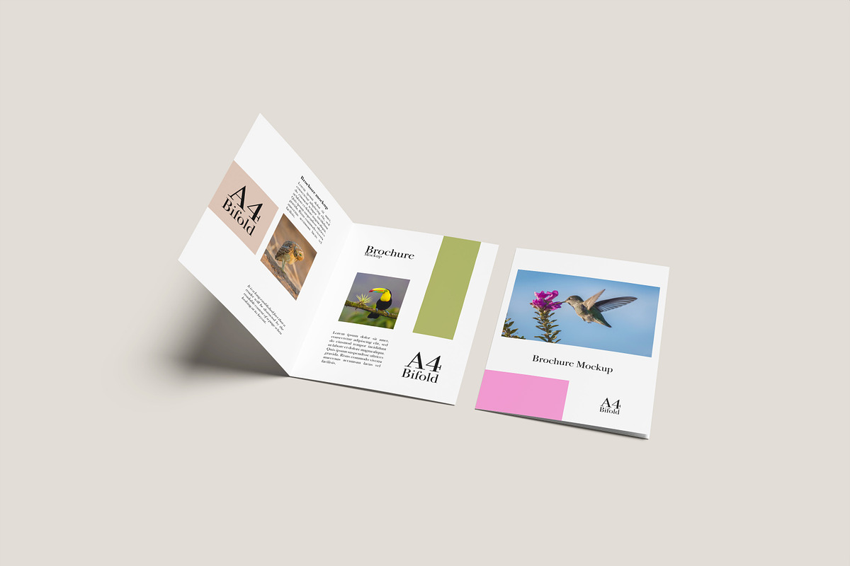 8 PSD - Brochure A4 Bifold Mockup, a Print Template by rahmatmoscae (Photo 4 of 8)