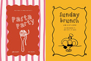 Spaghetti. Handwritten font duo, a Handwritten Font by PaperJamLab (Thumbnail 4 of 14)