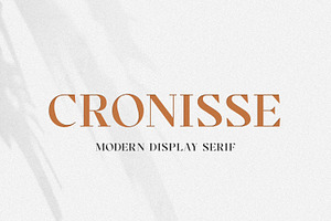 Cronisse - Modern Display Serif