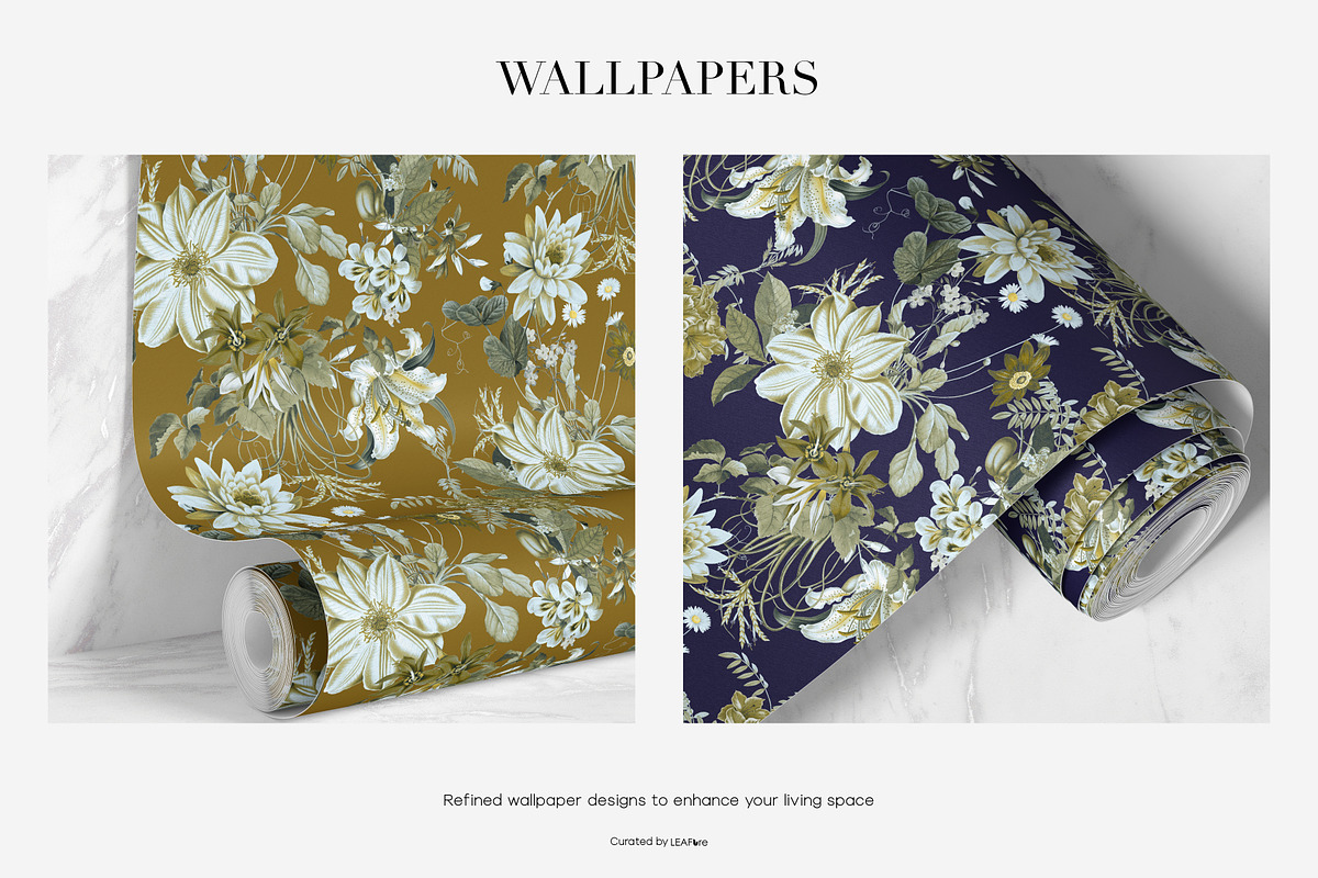 Moss Bloom Floral Patterns, a Pattern Graphic by LEAFure (Photo 7 of 10)