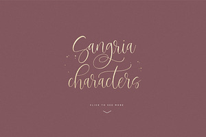 Sangria Script Font