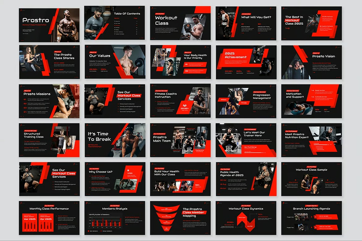 Workout Class Google Slides preview 5