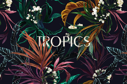 Tropics - seamless tropical pattern