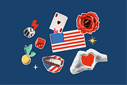 USA Stickers PNG SVG 51 Pcs, a Decorative Illustration by Anada Arty (Thumbnail 11 of 13)
