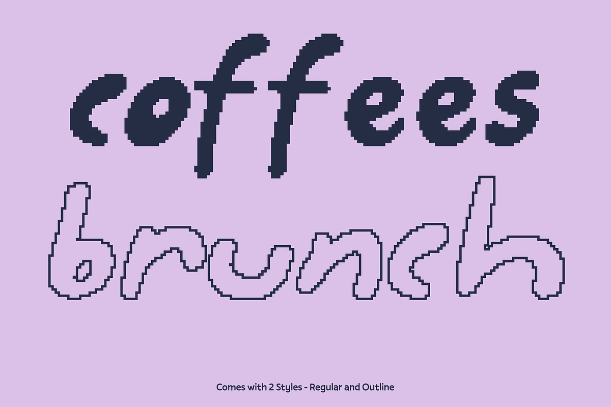 CS Aylios Pixel, a Handwritten Font by Craft Supply Co. (Photo 3 of 8)