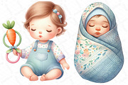 Easter Cute Baby Girls Sublimation, an Illustration by DreamPrint404 (Thumbnail 5 of 5)