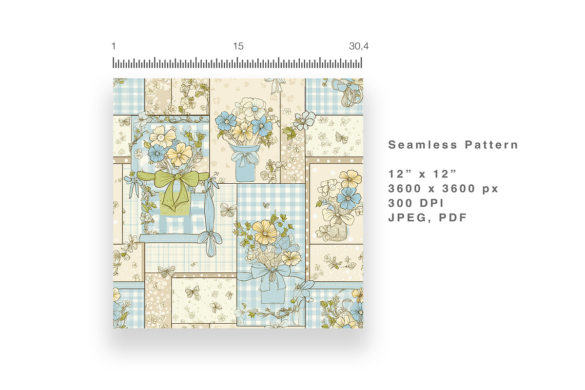 6 Seamless Pattern: Patcworkia, a Pattern Graphic by StudioCitra (Photo 7 of 10)