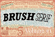 Brush Serif - Edward *HAND PAINTED*, a Serif Font by Ed J Brown (Thumbnail 3 of 3)