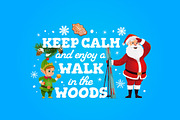 Christmas holiday quote keep calm, an Illustration by Vector Tradition (Thumbnail 3 of 3)