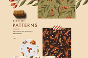 Christmas Squirrels & Winter Scenes, an Animal Illustration by Yeticrab (Thumbnail 5 of 12)