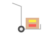 Hand Truck Flat Icon, an Icon by Pexelpy (Thumbnail 1 of 2)