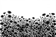 60 Daisy Flower Field Silhouette, a Seasonal Illustration by Amazin_art (Thumbnail 14 of 35)