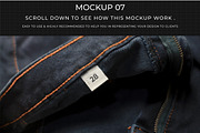 7 Apparel Jeans Labels Logo Mockup, a Bottom Mockup by Assyat (Thumbnail 15 of 16)
