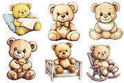 Baby Teddy Bear Clipart, an Illustration by Designworld (Thumbnail 4 of 5)