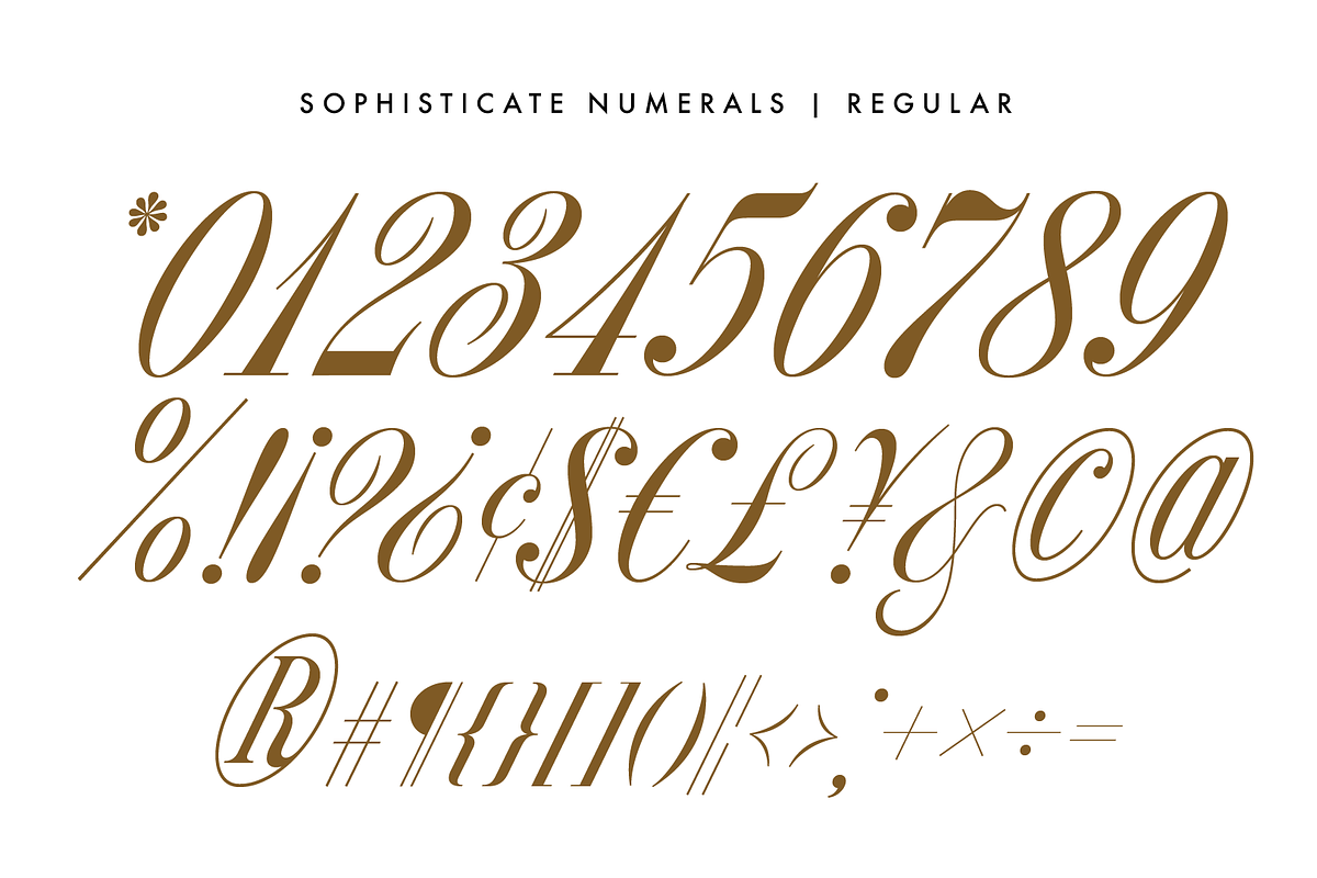 The Numerals Collection, a Handwritten Font by Drew Melton (Photo 9 of 18)
