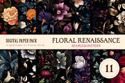 Floral Seamless Patterns 11., a Pattern Graphic by KENO Mascots (Thumbnail 1 of 8)