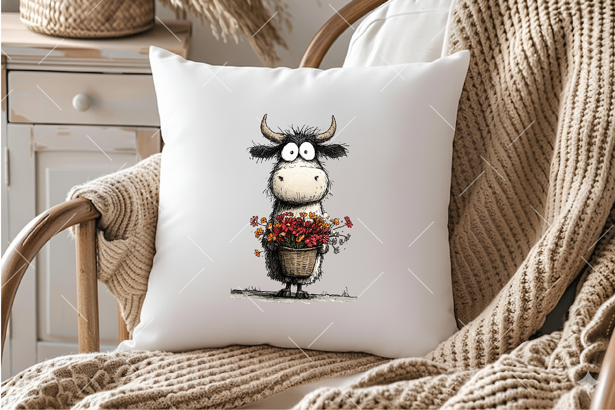 Whimsical Cow PNG Clipart, an Illustration by OK Design (Photo 5 of 6)