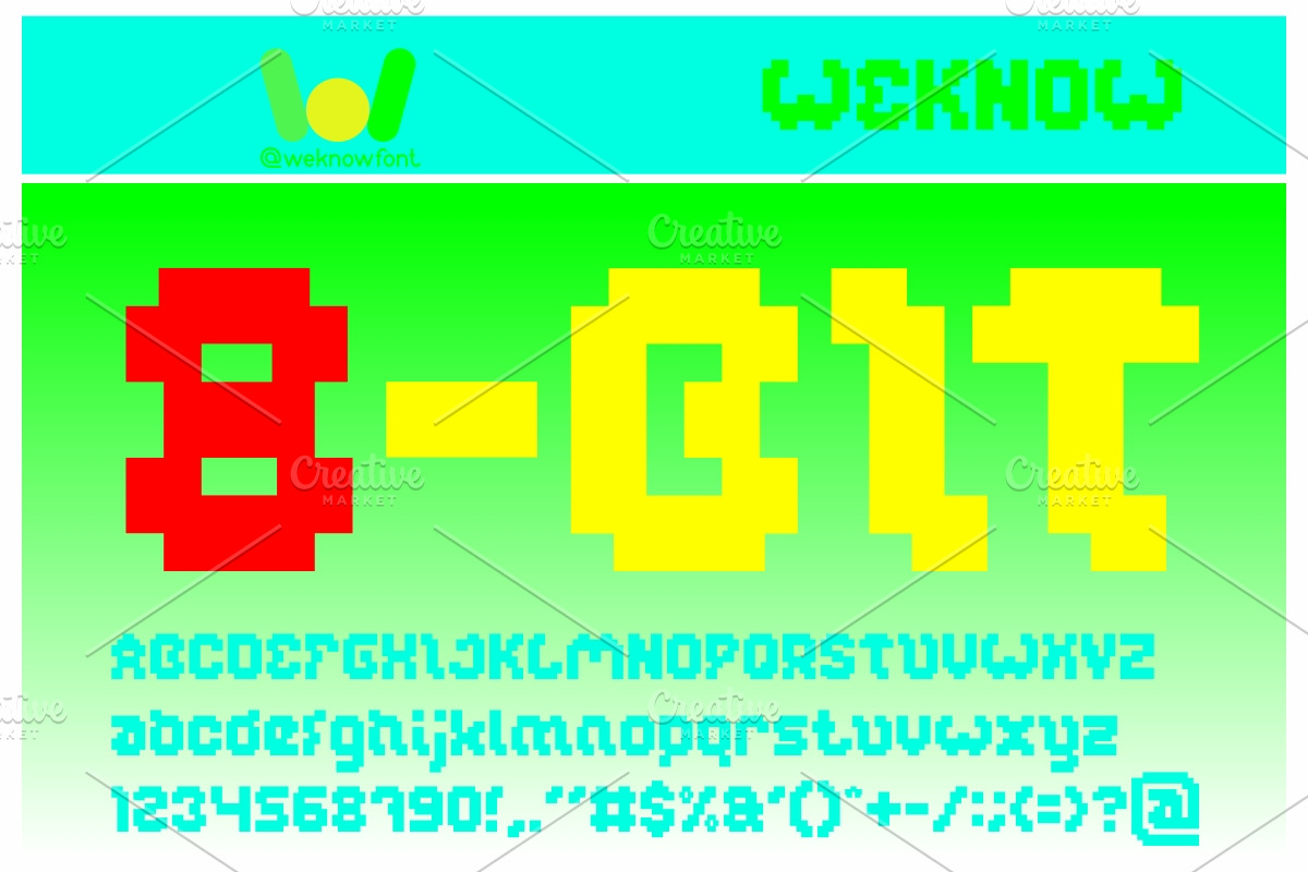 glitch font, a Font by weknow (Photo 2 of 5)