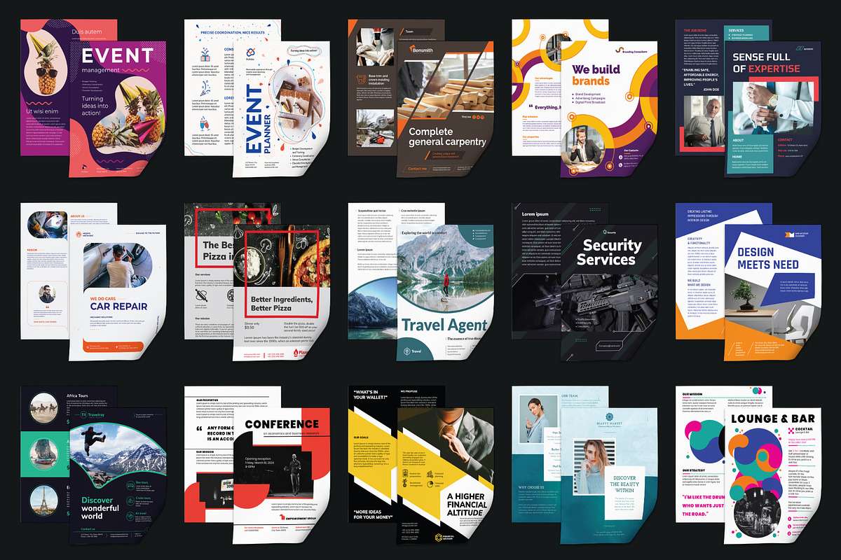 Flyer Template Bundle, a Flyer Template by TemplatesNow!