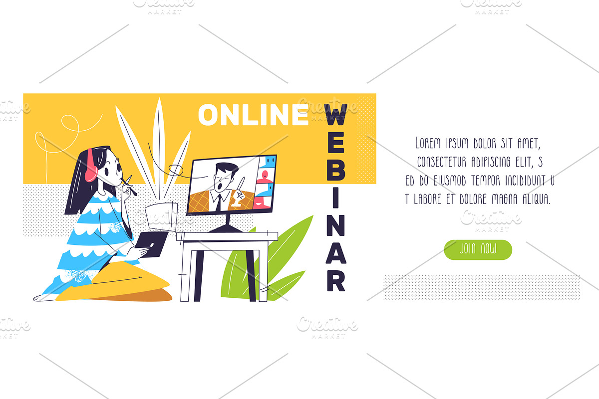 Online workshop concept. Virtual, a Technology Illustration by Stock-Smart-Start