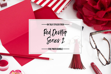 Red Desktop Photo Bundle Series 2