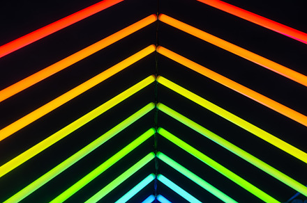 Neon lights as a background.