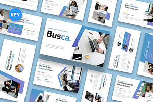 Busca - Business Case Study Keynote, a Presentation Template by Fit-tee