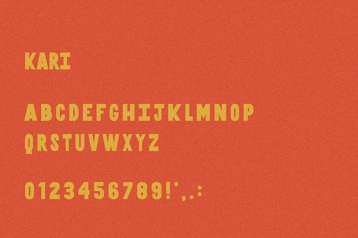 Kari I A Bold Sans Serif, a Sans Serif Font by Taylor Penton (Photo 4 of 4)