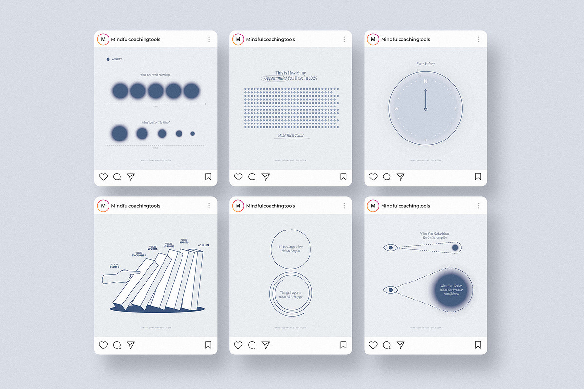 Mindfulness & Mindset Instagram Kit, a Social Media Template by AndrewPixel (Photo 9 of 11)