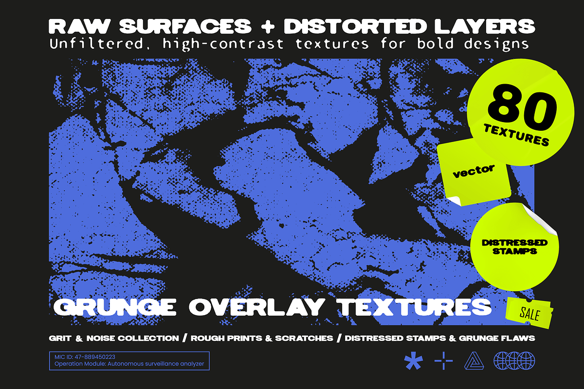GRUNGE TEXTURE PACK — RAW & DISTRESS, a Texture Graphic by SergeyBitos (Photo 1 of 8)
