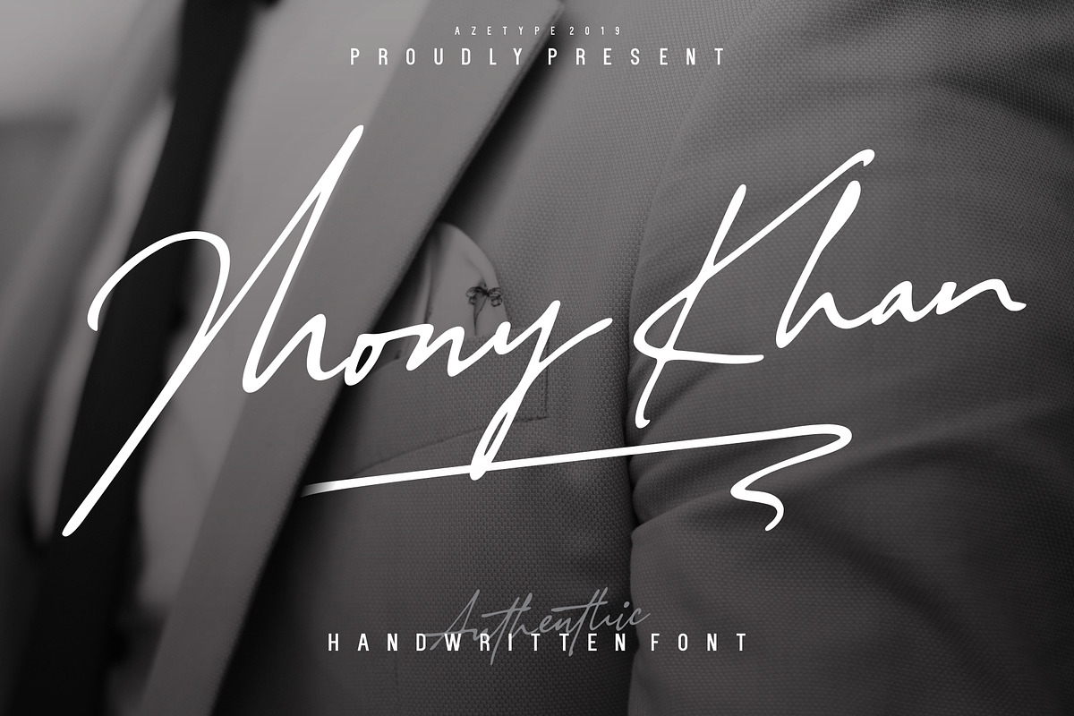 Authentic Handwritten + 2 Alternates, a Script Font by azetypestudios.com (Photo 1 of 13)