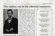 Vintage InDesign Newspaper Template, a Flyer Template by Newspaper Templates (Thumbnail 12 of 12)